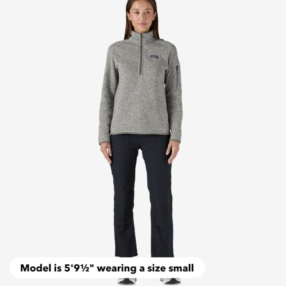 Patagonia Women's Fitted Better Sweater 1/4-Zip Fleece Black Size L. - Picture 6 of 6